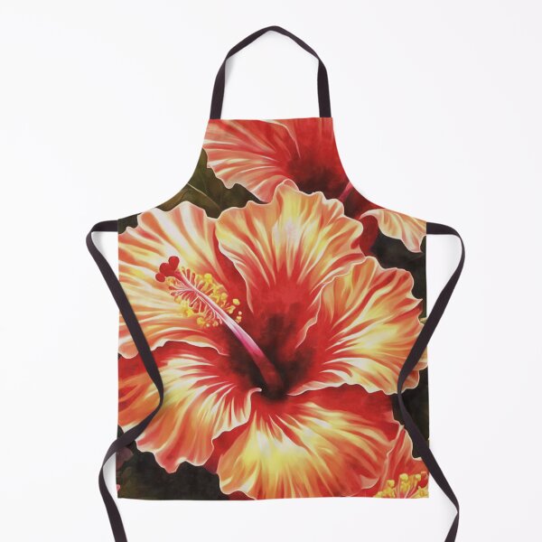 Item preview, Red Hibiscus Floral Fantasy Art designed and sold by taiche.