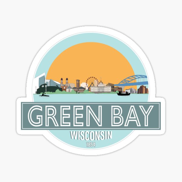 Item preview, Green Bay City Scape designed and sold by GBSwagShop.