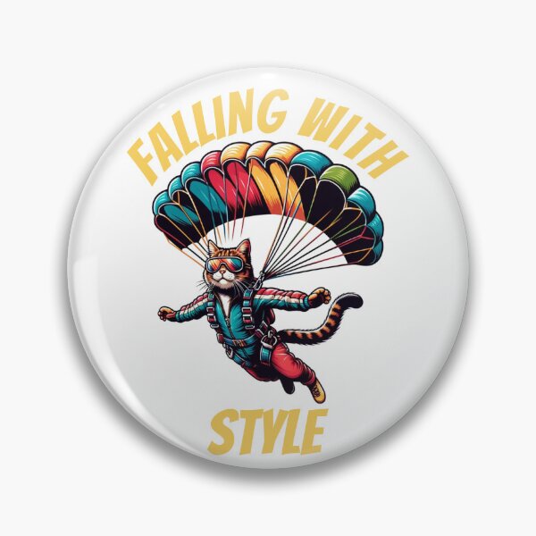 Item preview, Funny cool skydiving cat. Falling with style. designed and sold by Unitepeople.