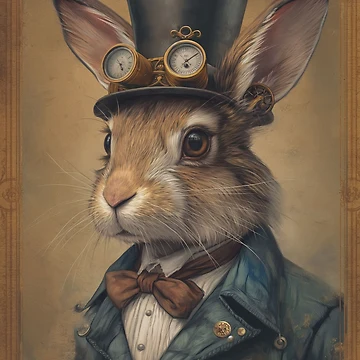 Artwork thumbnail, Steampunk Rabbit by Durro