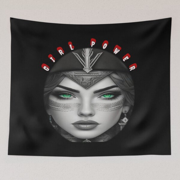 Item preview, Girl power, green eyed beauty, emeralds and tattoos a strong women designed and sold by sailorsam1805.