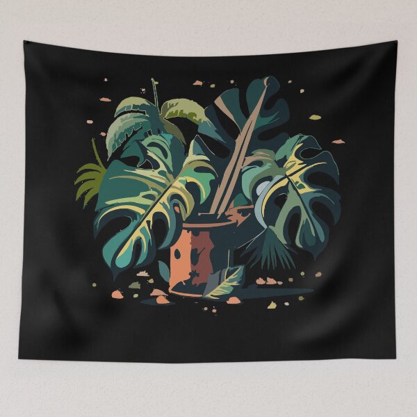 Item preview, Monstera - a plant with large perforated leaves designed and sold by desinganddecor.