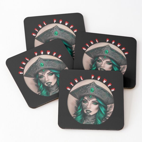 Item preview, Girl power, green eyed pirate, emeralds and tattoos a strong women designed and sold by sailorsam1805.