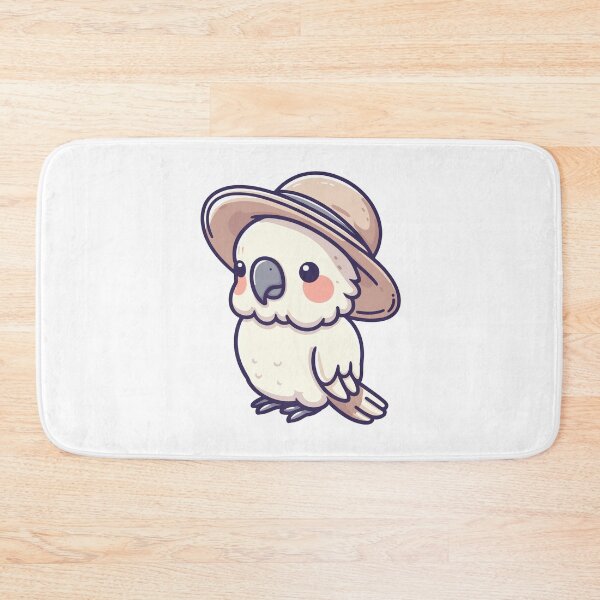 Item preview, Stylish Cockatoo with Hat designed and sold by ArtfulWeave.