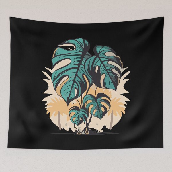 Item preview, Monstera - a plant with large perforated leaves designed and sold by desinganddecor.