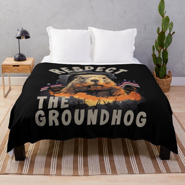 Item preview, Respect The Groundhog Funny Gift For February designed and sold by Chmielayka.