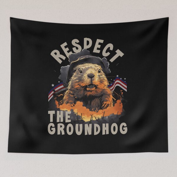Item preview, Respect The Groundhog Funny Gift For February designed and sold by Chmielayka.
