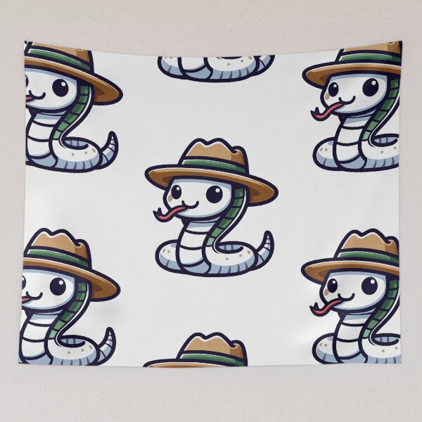 Item preview, Stylish Cobra with Hat designed and sold by ArtfulWeave.