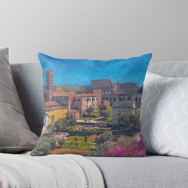Item preview, View of ancient Rome from Palatine Hill in watercolor designed and sold by Intermundium.