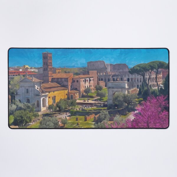 Item preview, View of ancient Rome from Palatine Hill in watercolor designed and sold by Intermundium.