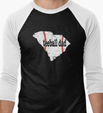 South Carolina Baseball Tee Ball Dad Coach Shirt Men's Baseball ¾ T-Shirt