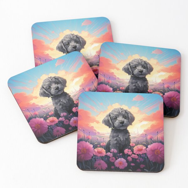 Item preview, Charmingly Doodled: Y2K Rainbow Gray Goldendoodle Apparel and Accessories - Embrace the Pawsome Whimsy! designed and sold by ChromaKins.