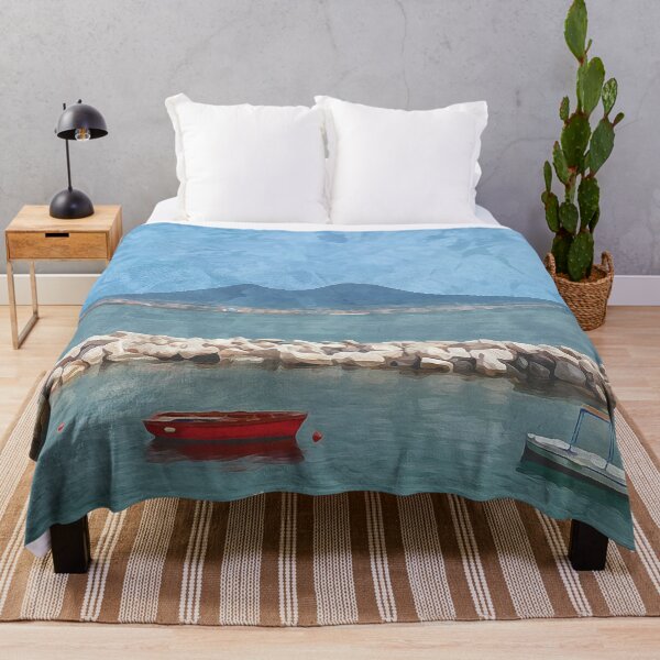 Item preview, View of Mount Vesuvius from the port of Naples in watercolor designed and sold by Intermundium.