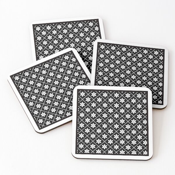 Item preview, White Flowers in Diamonds designed and sold by Viseyeon.