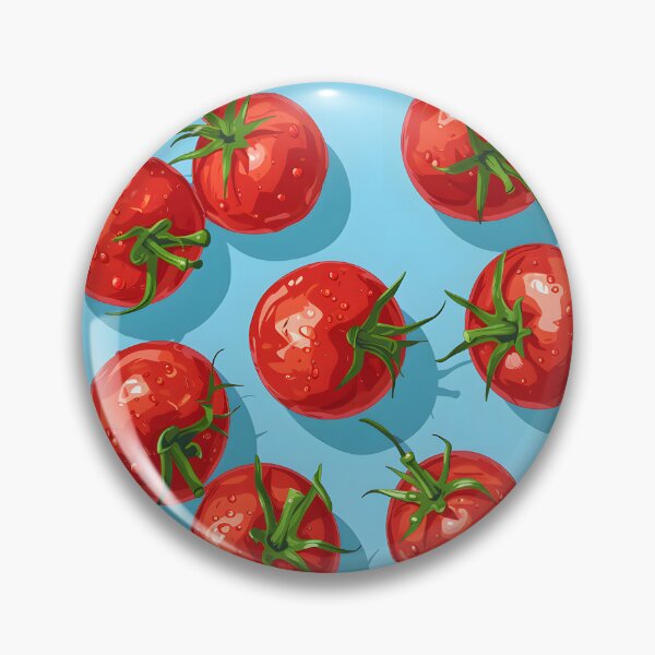 Item preview, Blue Horizon Harvest: Tomatoes in Tranquil Hues designed and sold by PixelCatalyst.