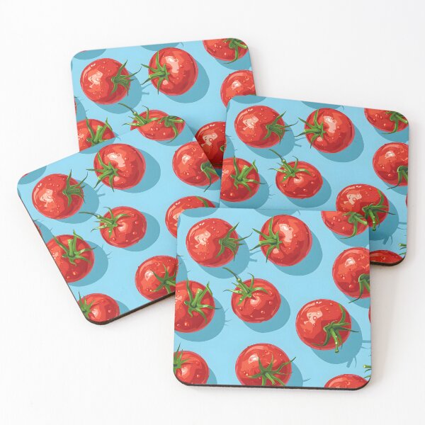 Item preview, Blue Horizon Harvest: Tomatoes in Tranquil Hues designed and sold by PixelCatalyst.
