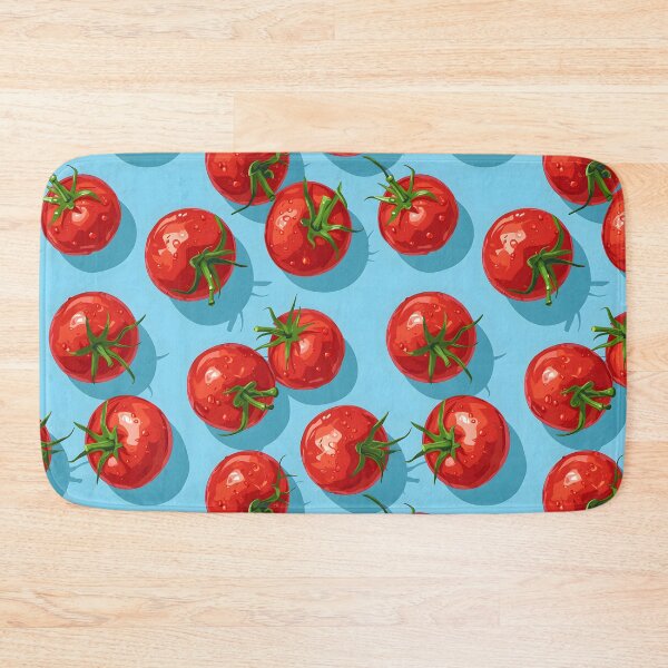 Item preview, Blue Horizon Harvest: Tomatoes in Tranquil Hues designed and sold by PixelCatalyst.