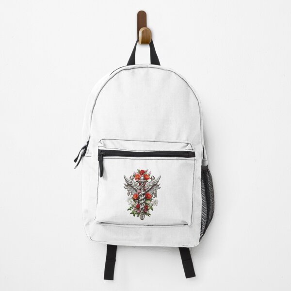 Item preview, Floral Caduceus designed and sold by AdoraClips.