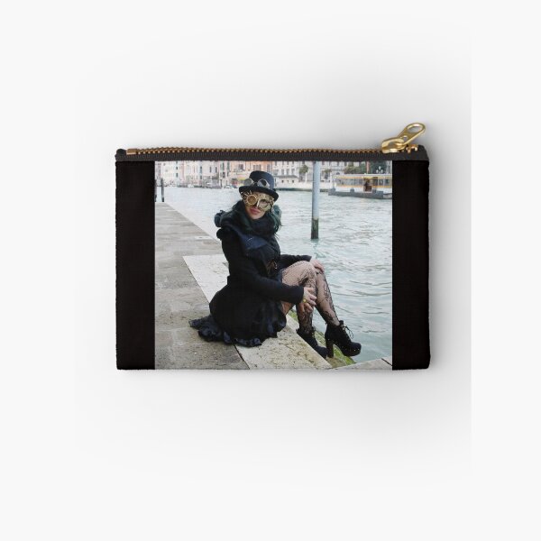 Item preview, Steampunk girl poses in Venice canals designed and sold by EpicVistas.