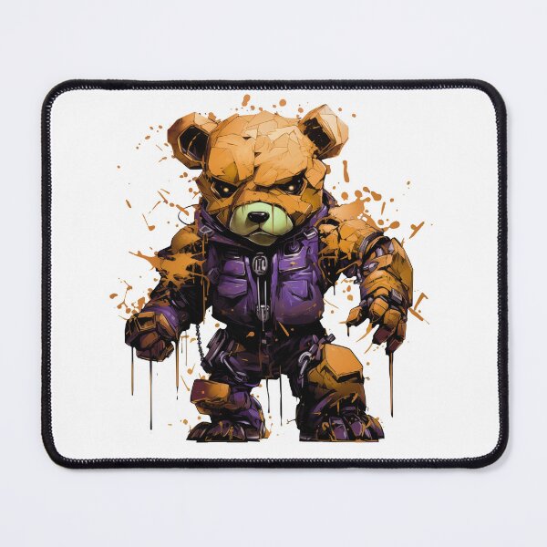 Item preview, Orange cyborg teddy bear robot from the future designed and sold by OdinsBigBeard.