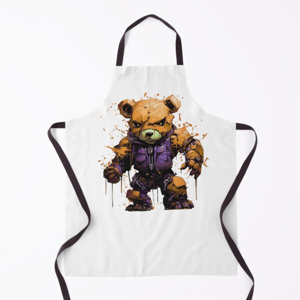 Item preview, Orange cyborg teddy bear robot from the future designed and sold by OdinsBigBeard.