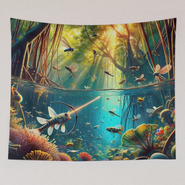 Item preview, The Archer Fish Hunts from the Water designed and sold by FoodForEyes.
