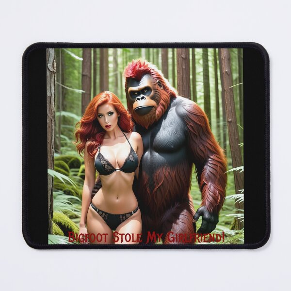 Item preview, Bigfoot Stole My Girlfriend! designed and sold by FatCatStudios.