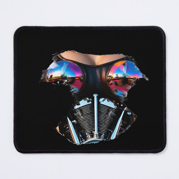 Item preview, Big V-Twin Motorcycle Engine Female Body Ripped Open Shirt designed and sold by shutterrudder.