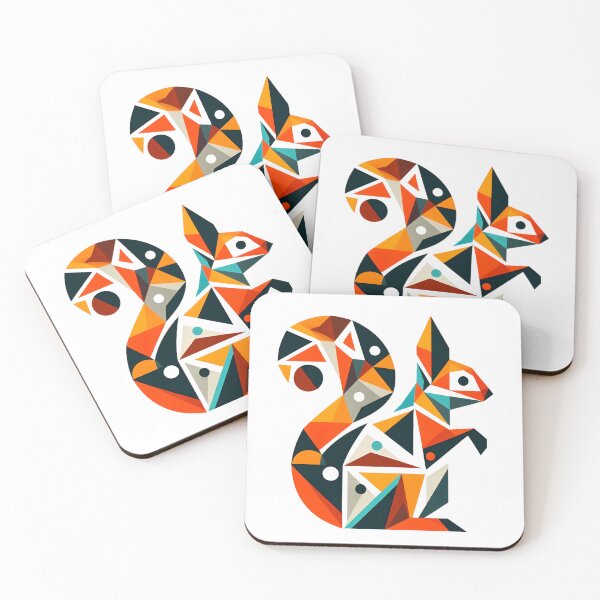 Item preview, Geometric squirrel designed and sold by Alibeyoglu.