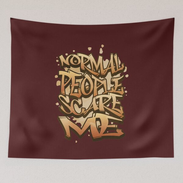 Item preview, Normal People Scare Me Horror Story Movies designed and sold by BlueGoldArt.