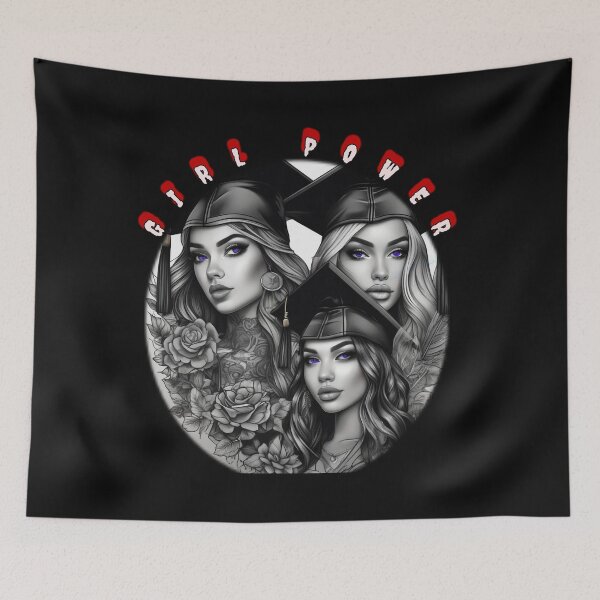 Item preview, Girl power, violet eyed graduates, emeralds and tattoos a strong women designed and sold by sailorsam1805.