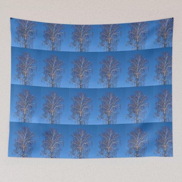 Item preview, Birds sitting on the tree a clear blue sky in the background designed and sold by Designfs.