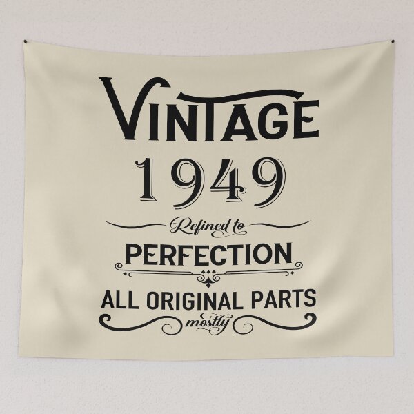 Item preview, Born in 1949 vintage retro classic birthday gifts designed and sold by Alexaltay.