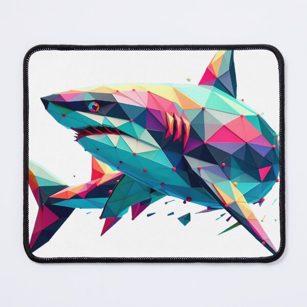 Item preview, Geometric shark designed and sold by Alibeyoglu.