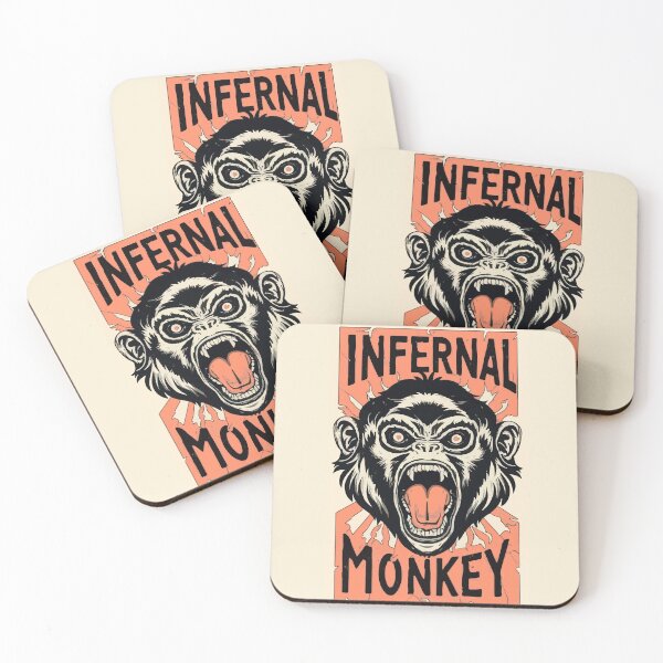 Item preview, Infernal Monkey Poster designed and sold by OrganicLights.