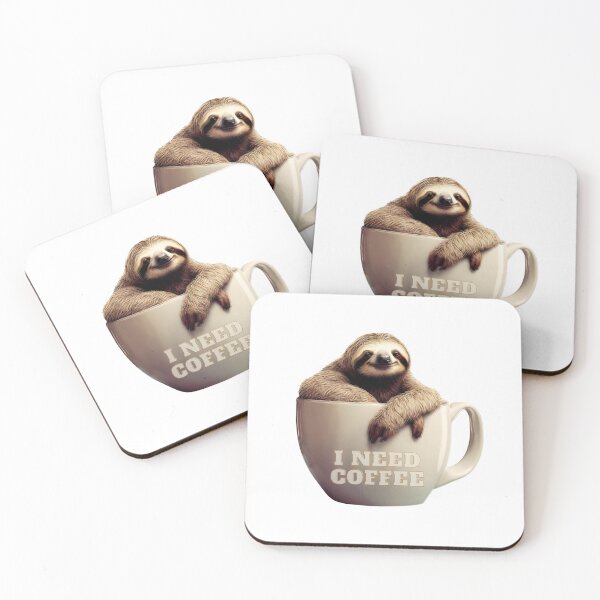 Item preview, Cute Sloth Mug Gifts For Coffee Lovers Who Love Coffee and Funny Sloths designed and sold by Cuteanimalgifts.