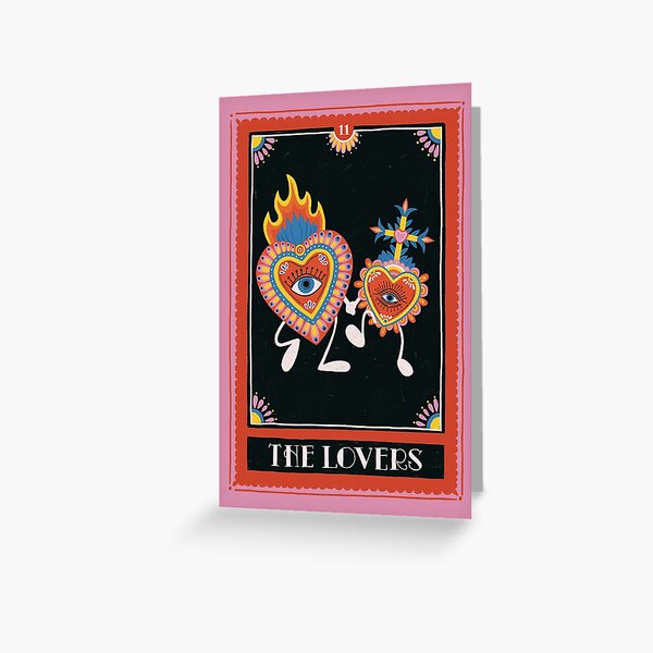 Vista previa del artículo con la obra «La carta del tarot de los amantes», diseñado y vendido por rachellucette.