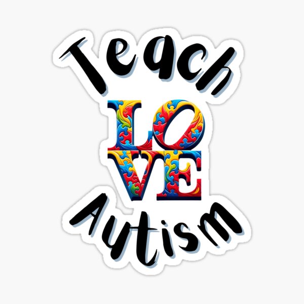 Item preview, Teach Love Autism designed and sold by AdoraClips.