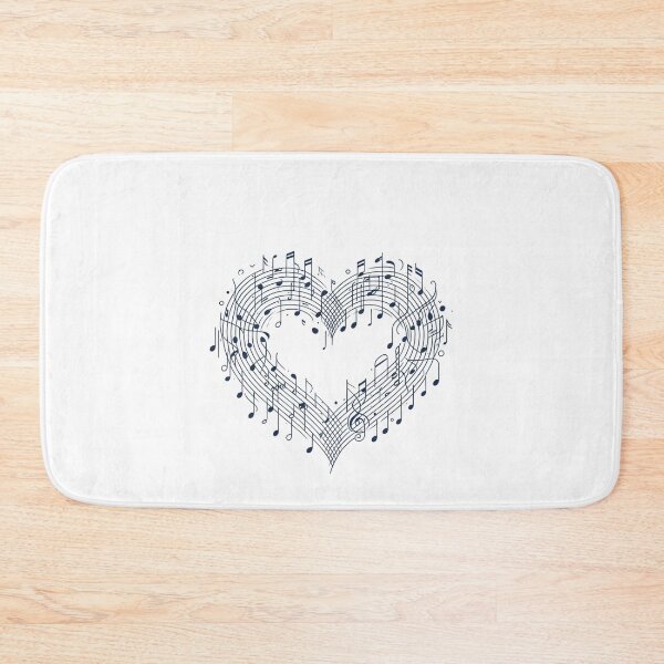 Item preview, Melodic Love - Heart-Shaped Music Notes designed and sold by SADStyleDesigns.