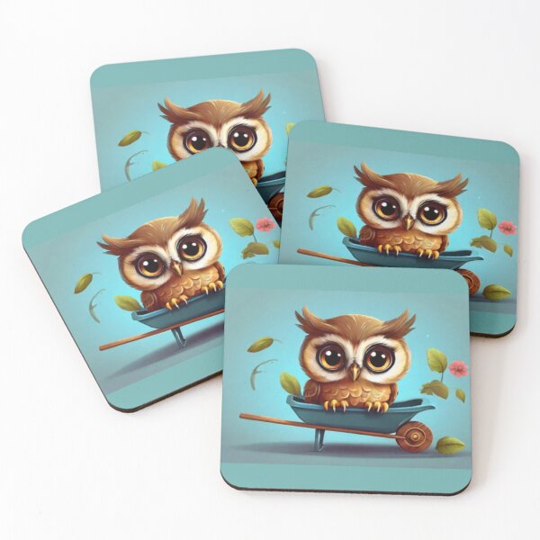 Item preview,  Cute Owl in a Wheelbarrow designed and sold by T-shirtMill.