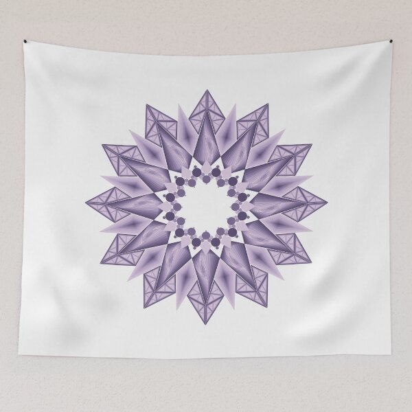 Item preview, Lavendar Spikey Starburst - Geometric designed and sold by DHTDesigns.