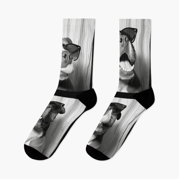 Item preview, Funny Pitbull Photobooth Session Retro Vintage Black and White designed and sold by PrintShangri-La.