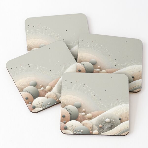 Item preview, Neutral Wave Symphony: Abstract Composition designed and sold by LyssasMindArt.
