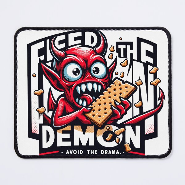 Item preview, Snack Time Shenanigans: Fiery Demon Humor Design designed and sold by Norgen.
