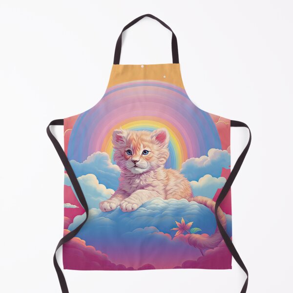 Item preview, Mystical Mane: Y2K Rainbow Albino Lion Cub Apparel and Accessories - Roar into Whimsical Elegance! designed and sold by ChromaKins.