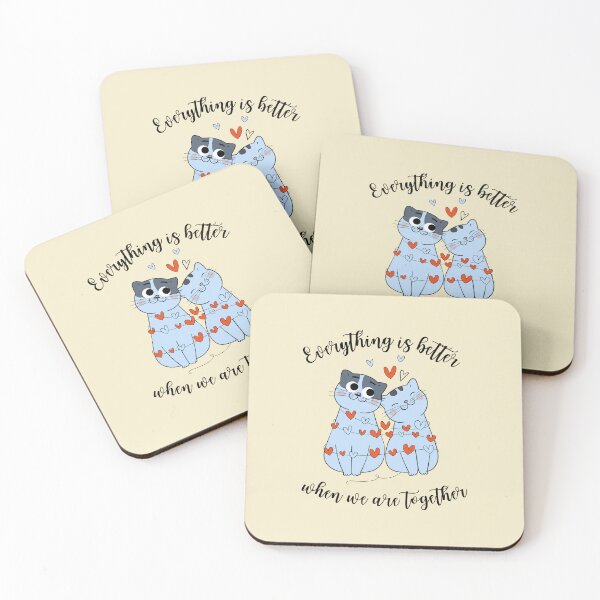 Item preview, Cute Cats Couple Valentine 3 with cream bg designed and sold by mndesignworx.