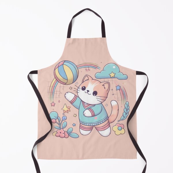 Item preview, Cat playing volleyball designed and sold by Hania777.