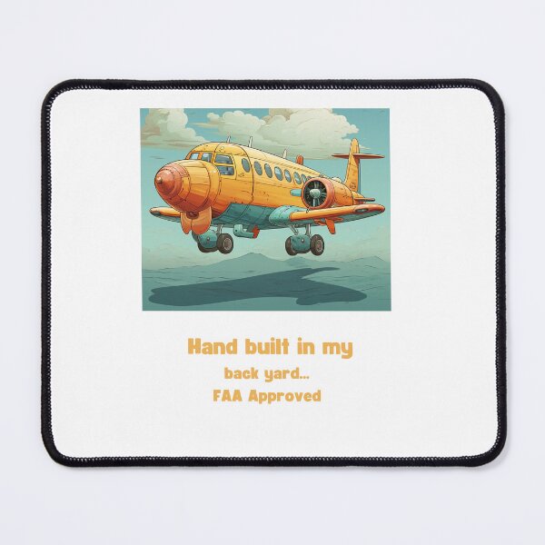 Item preview, Cartoon Hand Built Airplane In My Back Yard designed and sold by clecticuk.