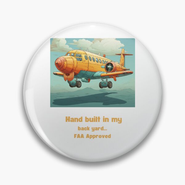 Item preview, Cartoon Hand Built Airplane In My Back Yard designed and sold by clecticuk.