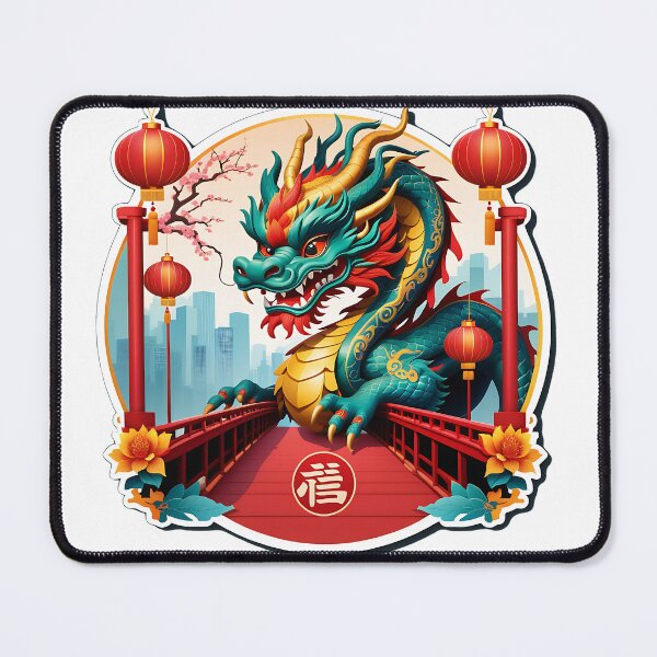 Item preview, Wooden dragon, bridge and lanterns designed and sold by IAmagineFR.